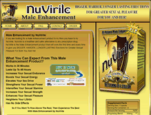 Tablet Screenshot of nuvirile.com
